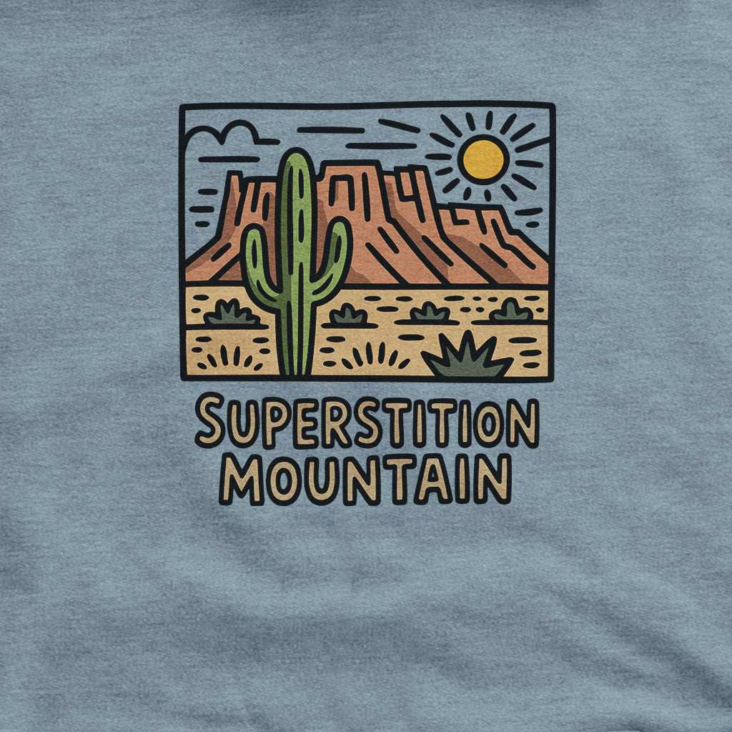Superstition Mountain Hoodie Adventure and Outdoors Themed Hoodie