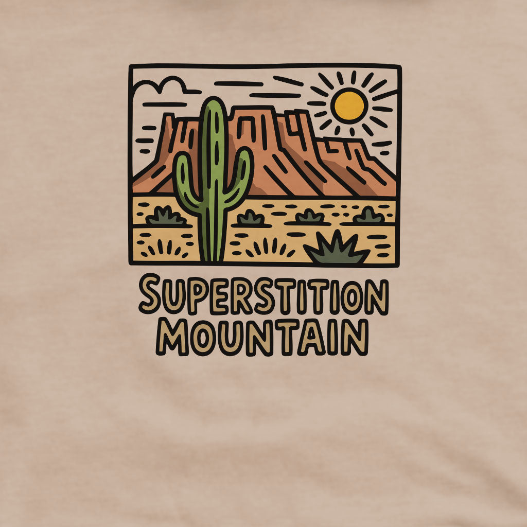Superstition Mountain Crewneck Sweatshirt Adventure and Outdoors Themed Sweatshirt