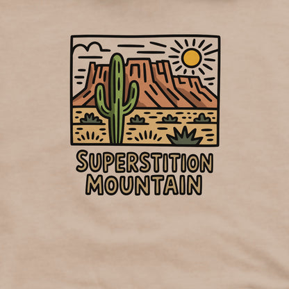 Superstition Mountain Crewneck Sweatshirt Adventure and Outdoors Themed Sweatshirt