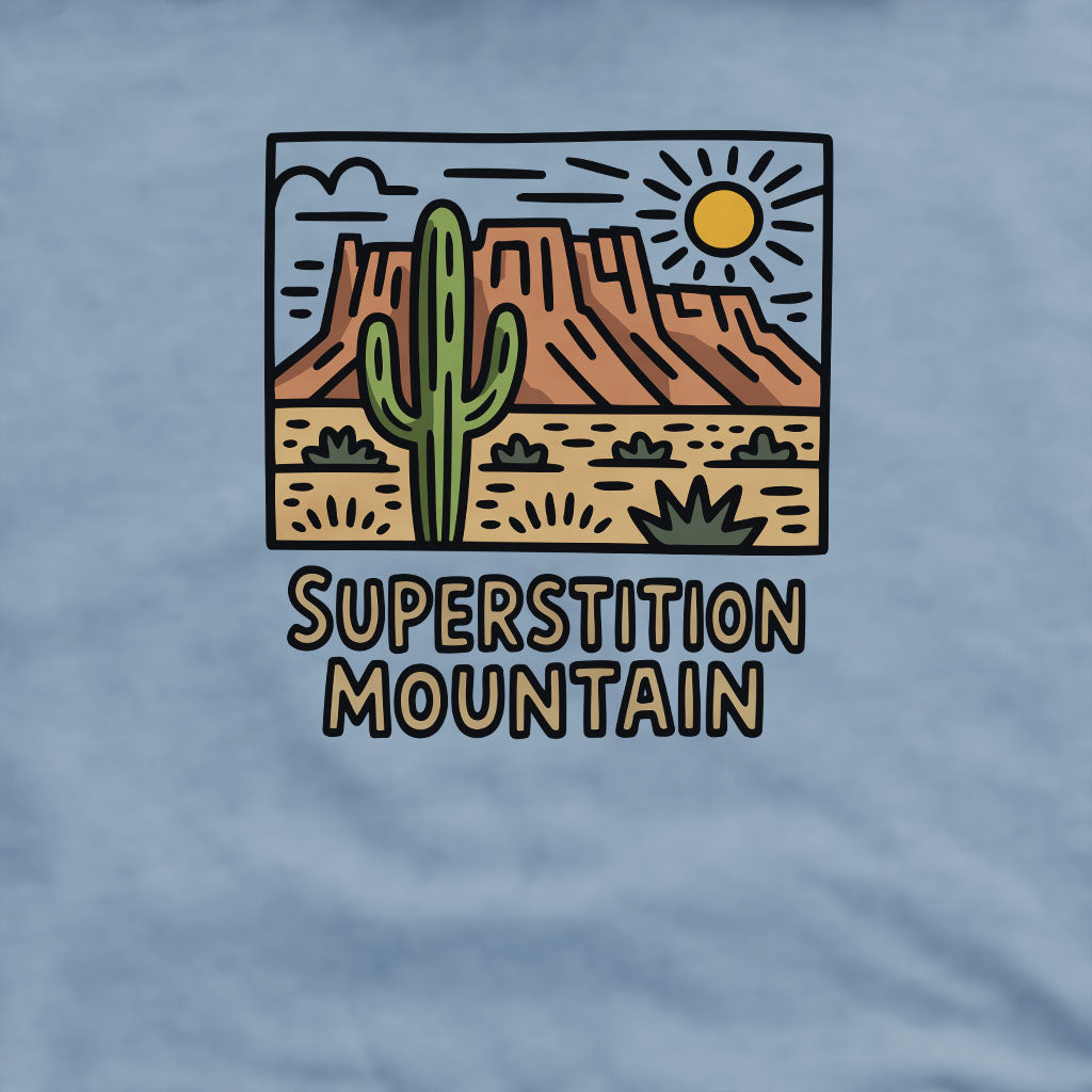 Superstition Mountain Crewneck Sweatshirt Adventure and Outdoors Themed Sweatshirt
