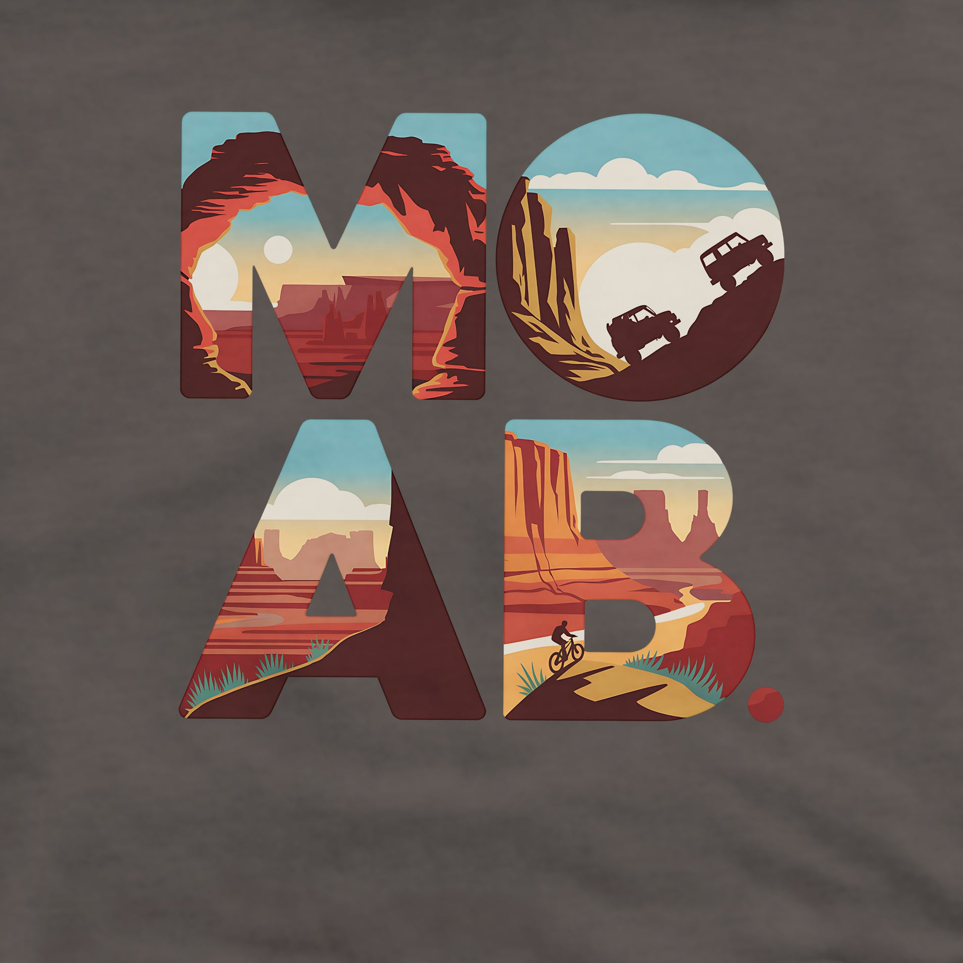 Moab Utah Crewneck Sweatshirt Adventure and Outdoors Themed Sweatshirt