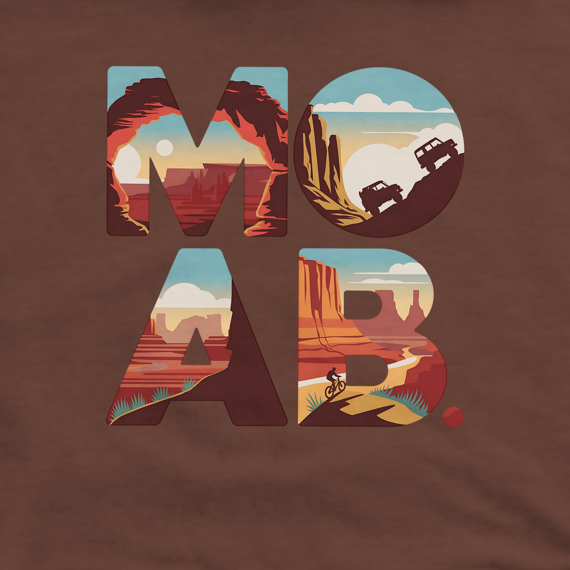 Moab Utah Crewneck Sweatshirt Adventure and Outdoors Themed Sweatshirt