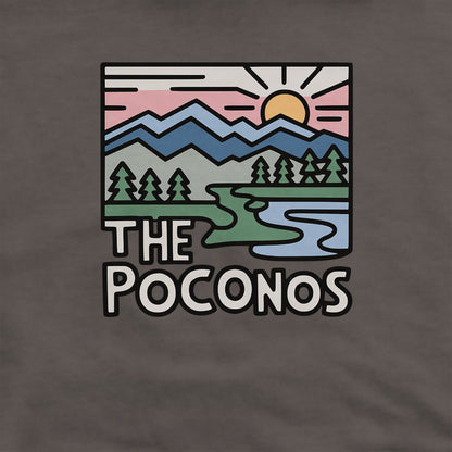 Poconos Mountains Hoodie Adventure and Outdoors Themed Hoodie