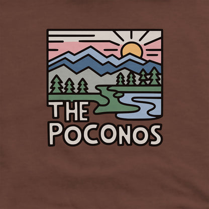 Poconos Mountains Hoodie Adventure and Outdoors Themed Hoodie