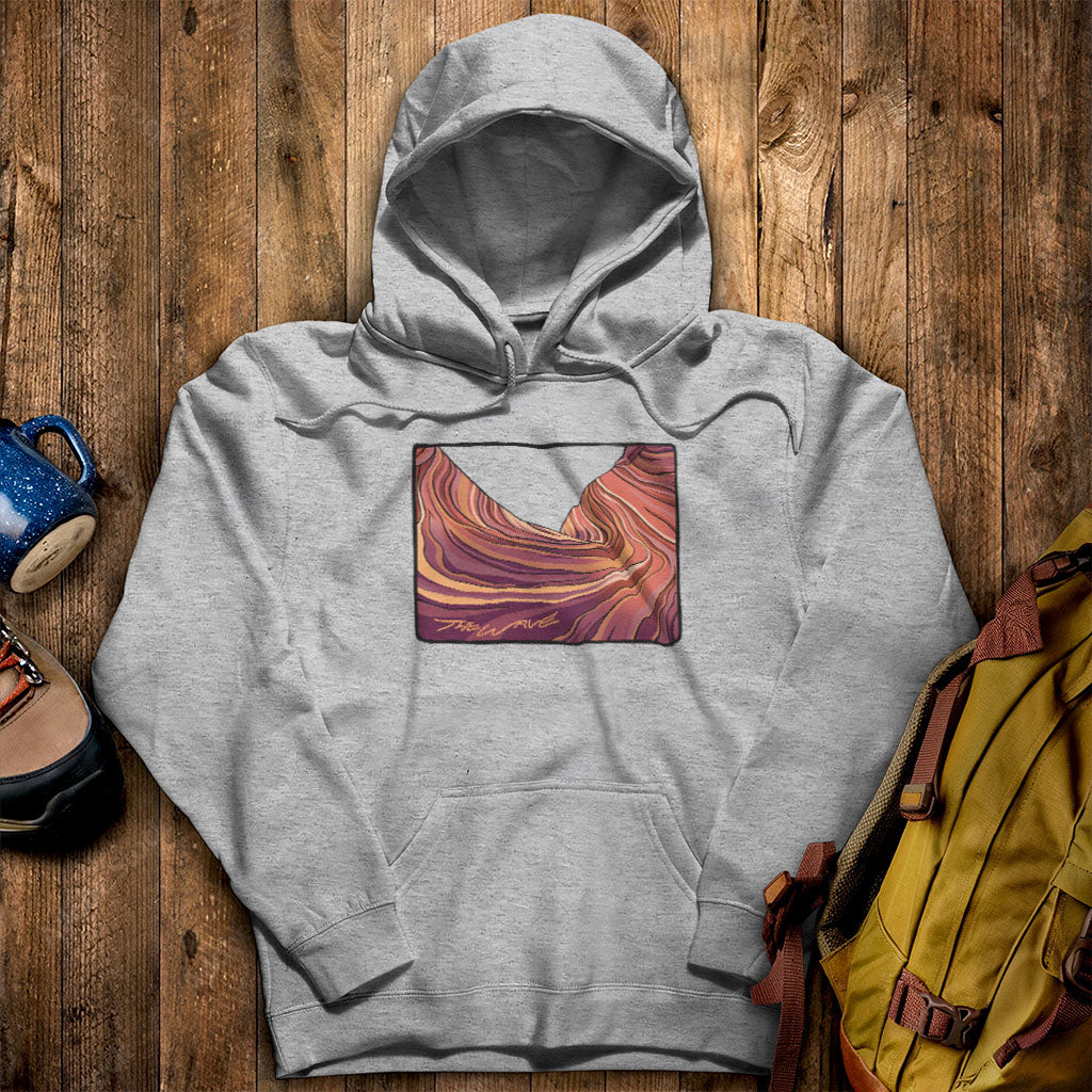 The Wave Hoodie Sport Grey Adventure and Outdoors Themed Hoodie