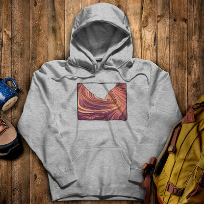 The Wave Hoodie Sport Grey Adventure and Outdoors Themed Hoodie