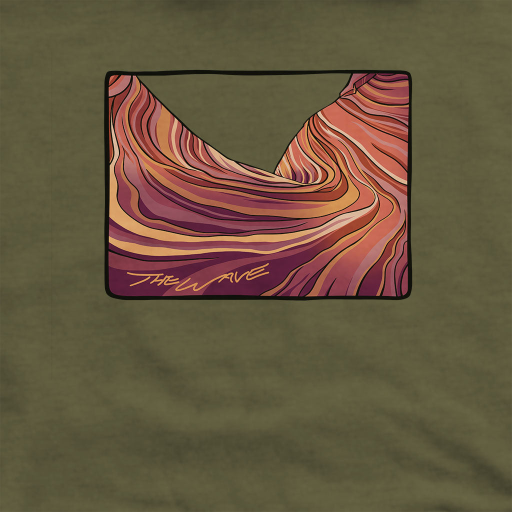The Wave Hoodie Adventure and Outdoors Themed Hoodie