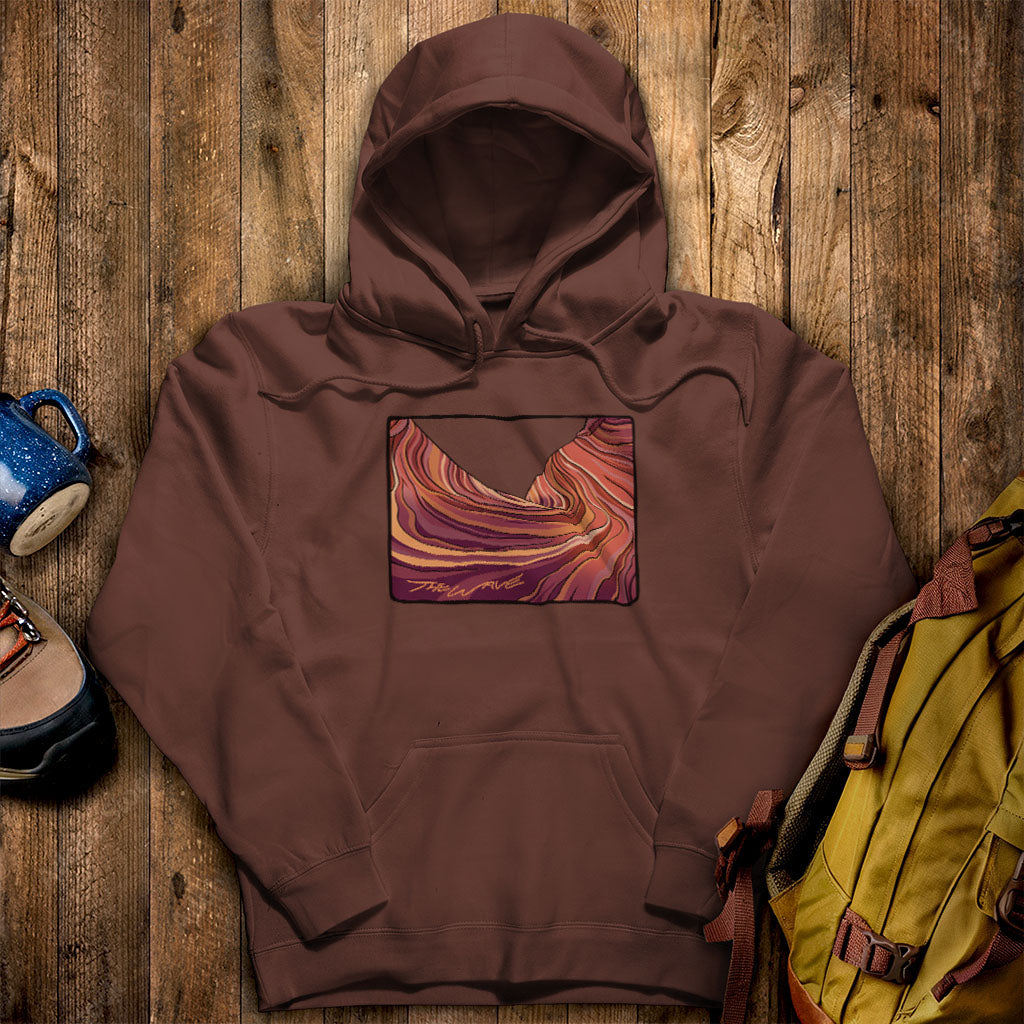 The Wave Hoodie Cocoa Adventure and Outdoors Themed Hoodie