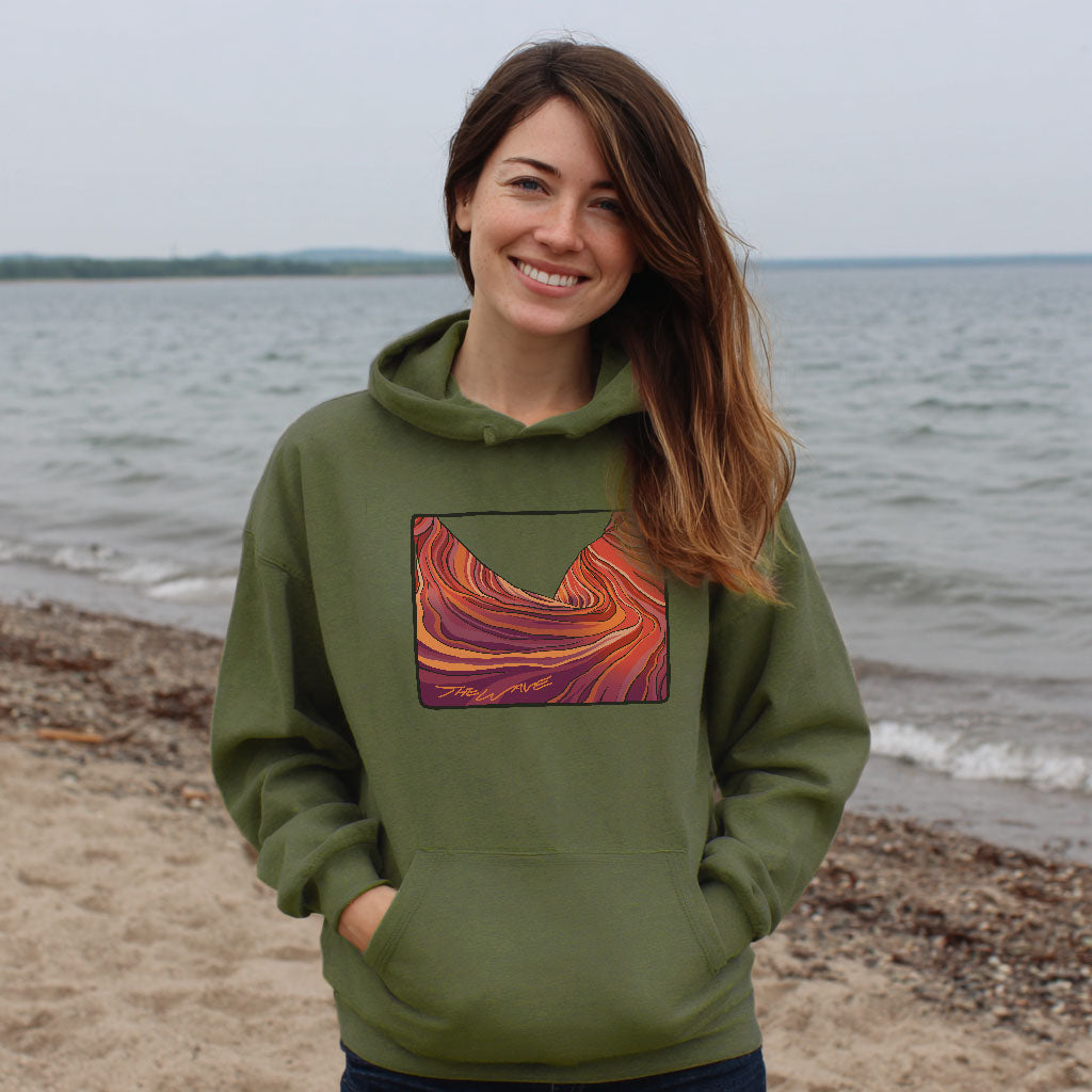The Wave Hoodie Adventure and Outdoors Themed Hoodie