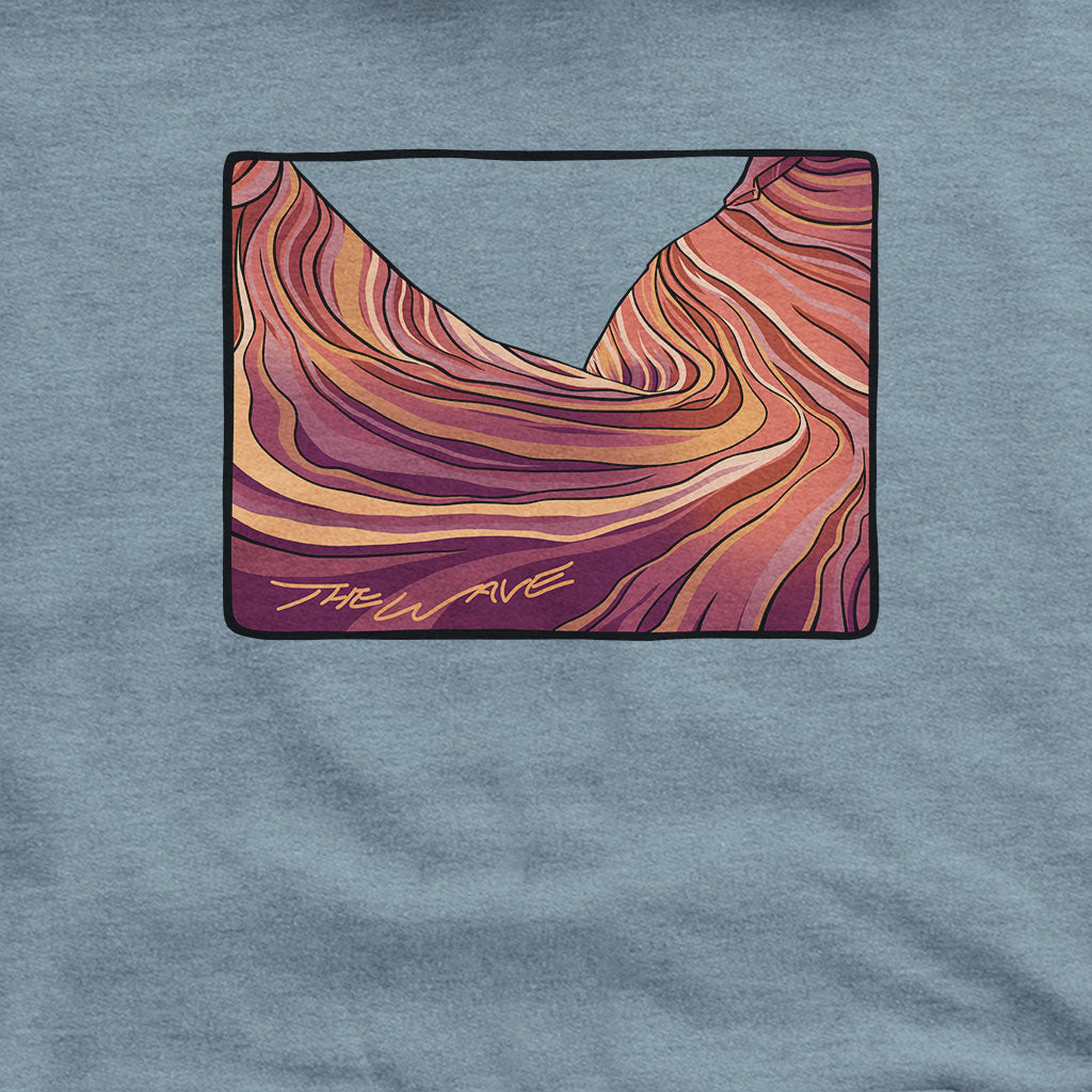 The Wave Hoodie Adventure and Outdoors Themed Hoodie