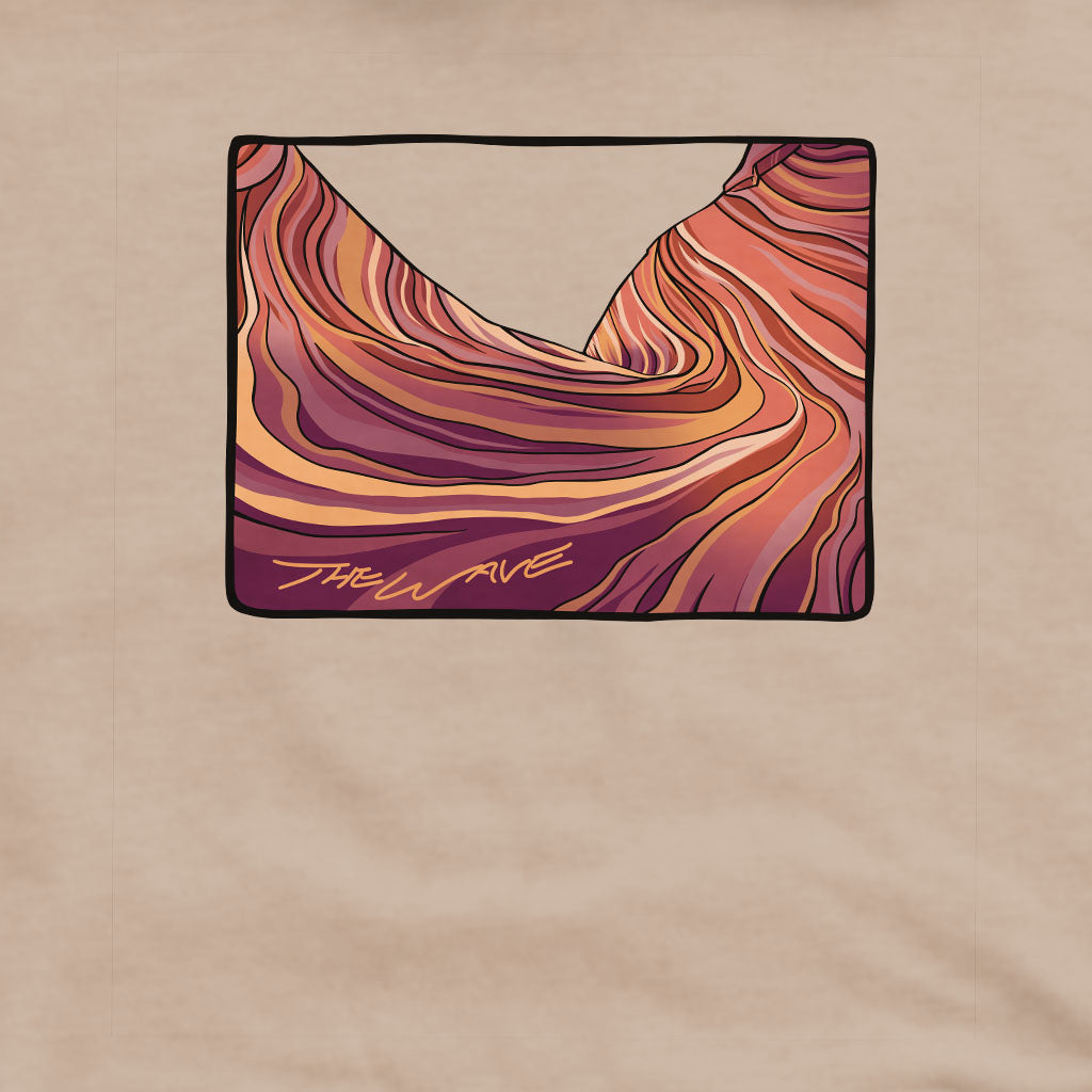 The Wave Crewneck Sweatshirt Adventure and Outdoors Themed Sweatshirt