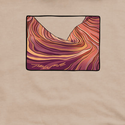 The Wave Crewneck Sweatshirt Adventure and Outdoors Themed Sweatshirt