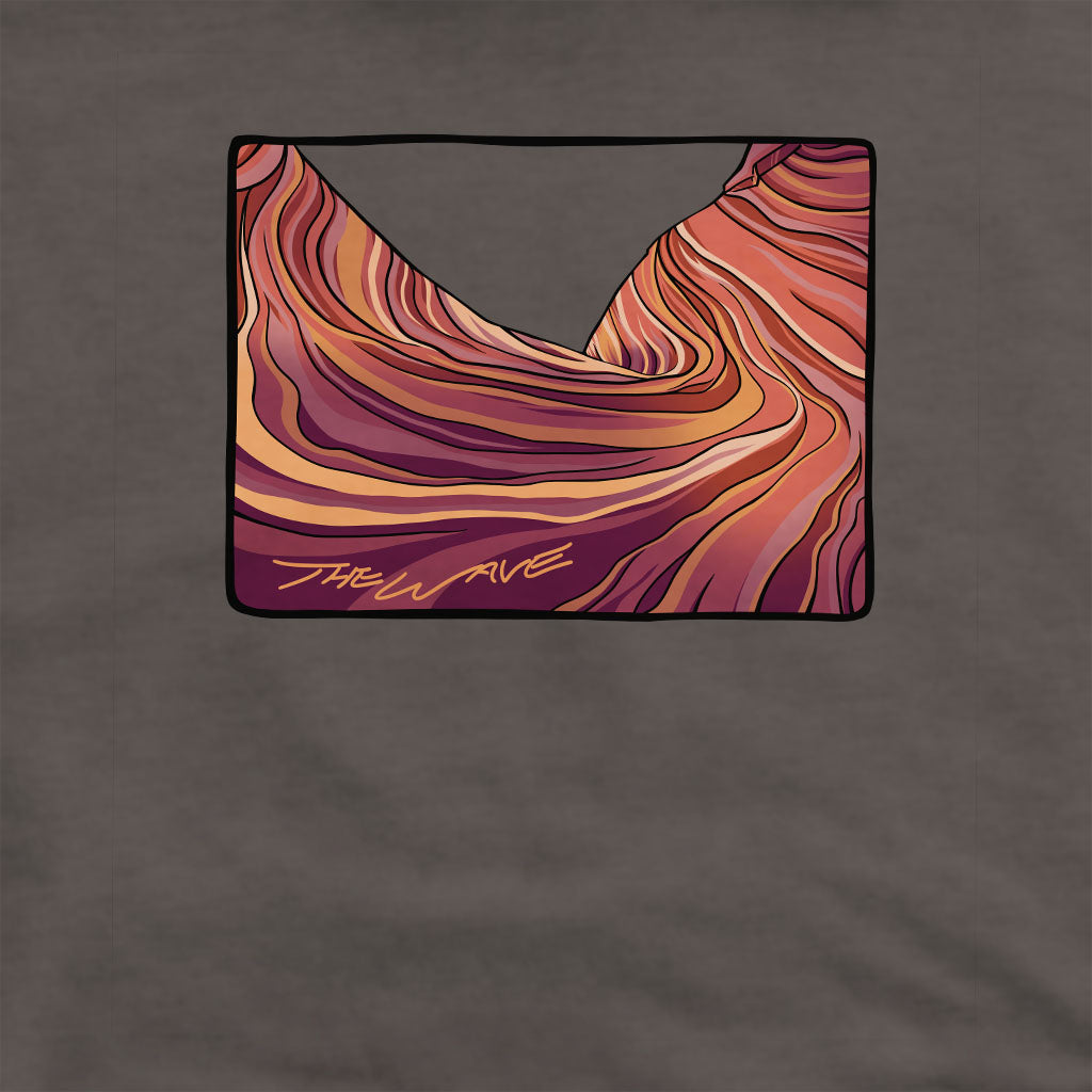 The Wave Crewneck Sweatshirt Adventure and Outdoors Themed Sweatshirt