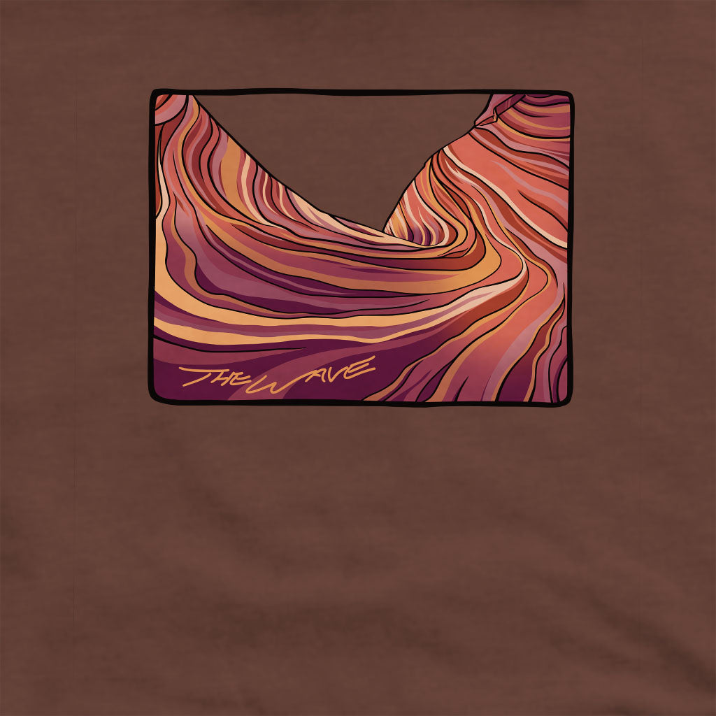 The Wave Crewneck Sweatshirt Adventure and Outdoors Themed Sweatshirt