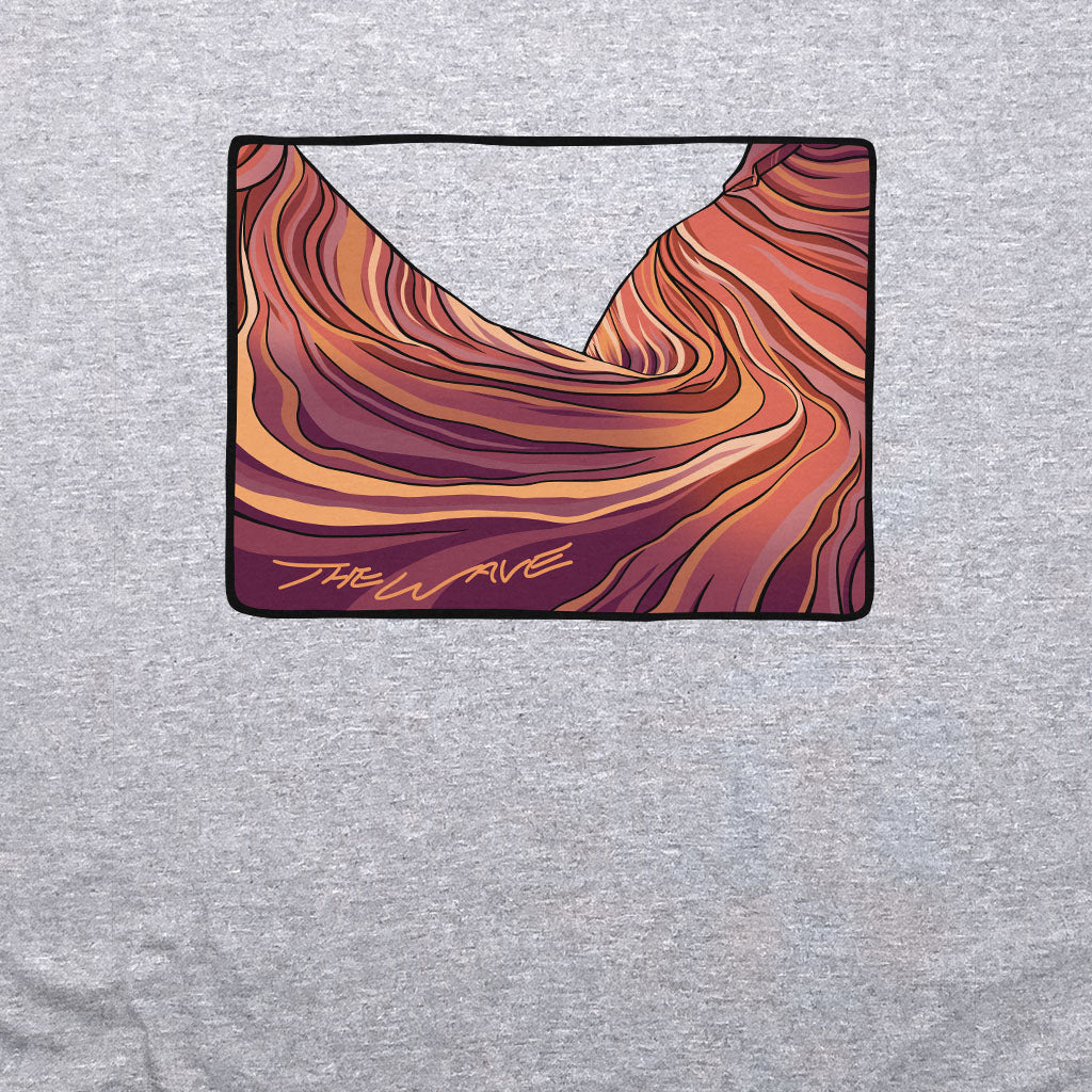 The Wave Crewneck Sweatshirt Adventure and Outdoors Themed Sweatshirt