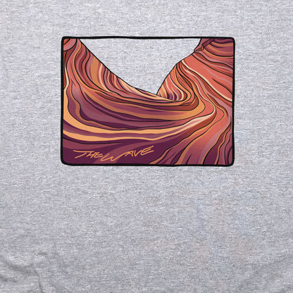 The Wave Crewneck Sweatshirt Adventure and Outdoors Themed Sweatshirt