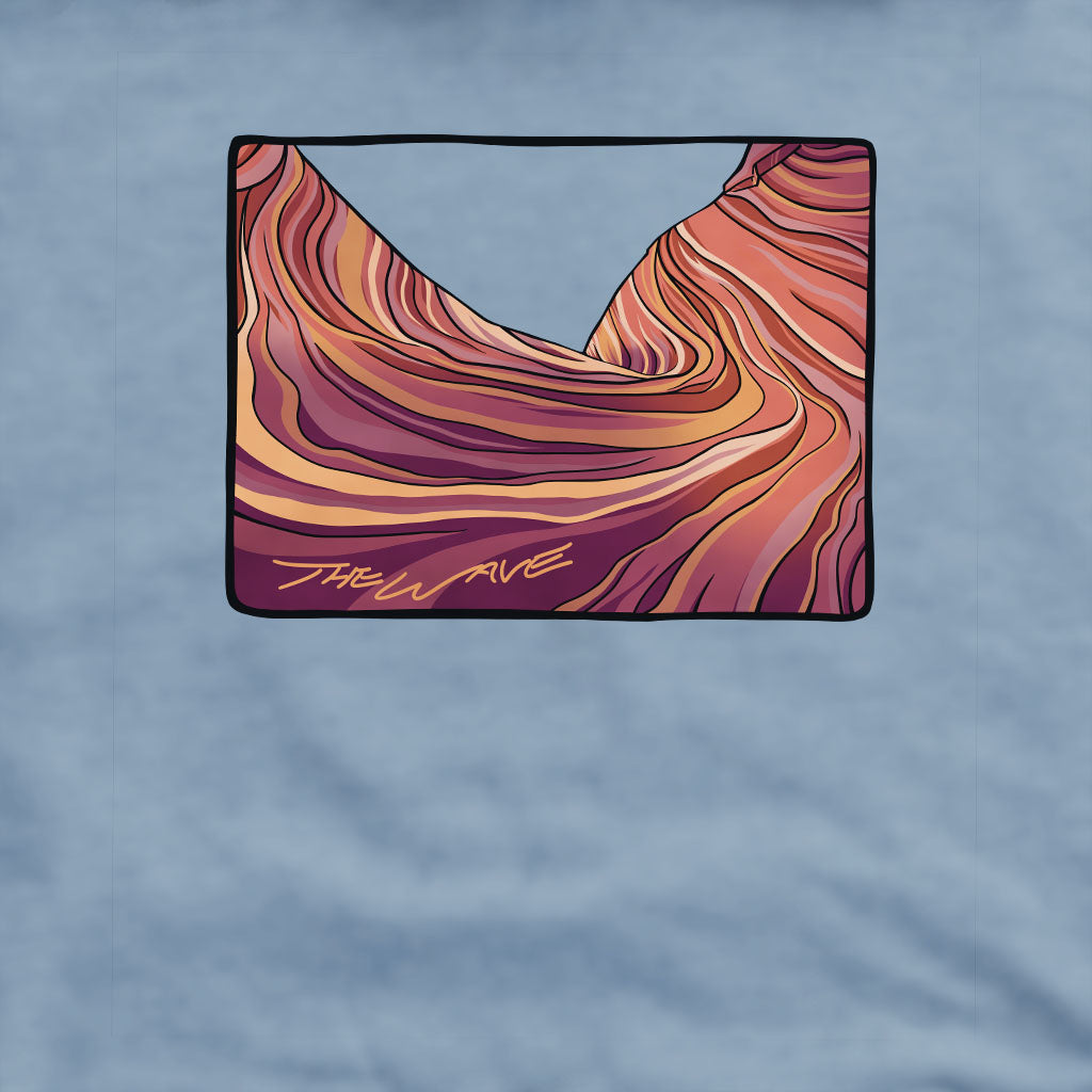 The Wave Crewneck Sweatshirt Adventure and Outdoors Themed Sweatshirt