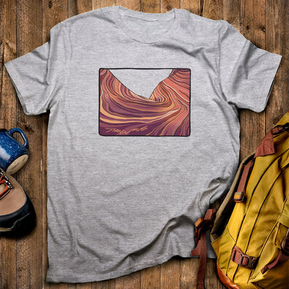 The Wave T-Shirt Sport Grey Adventure and Outdoors Themed T-Shirt