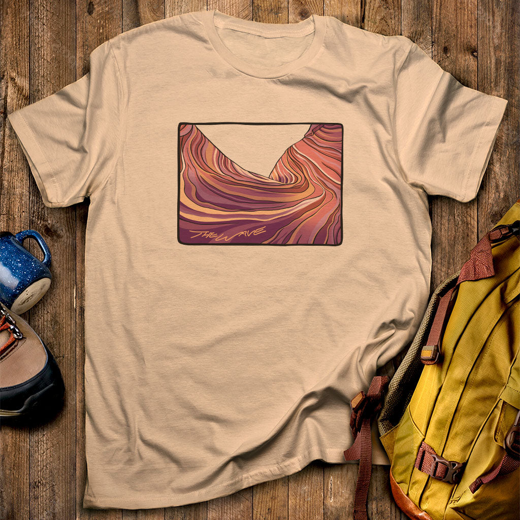 The Wave T-Shirt Sand Adventure and Outdoors Themed T-Shirt
