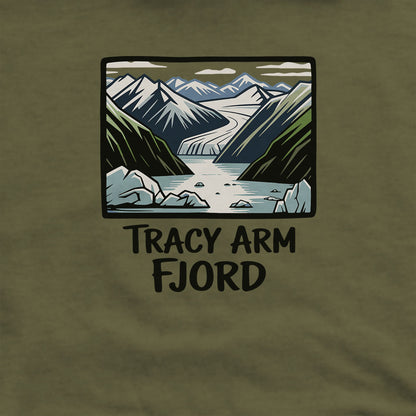 Tracy Arm Fjord Hoodie Adventure and Outdoors Themed Hoodie