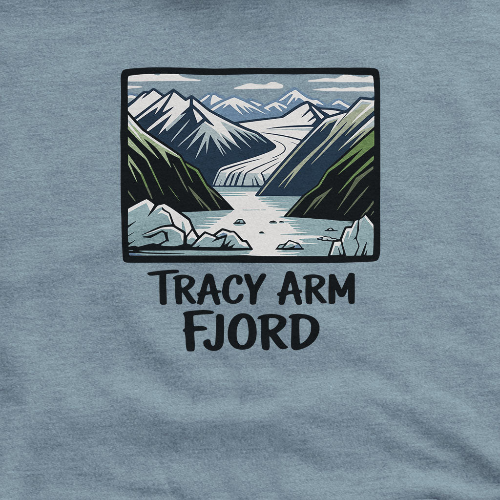 Tracy Arm Fjord Hoodie Adventure and Outdoors Themed Hoodie