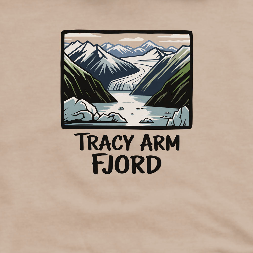 Tracy Arm Fjord Crewneck Sweatshirt Adventure and Outdoors Themed Sweatshirt