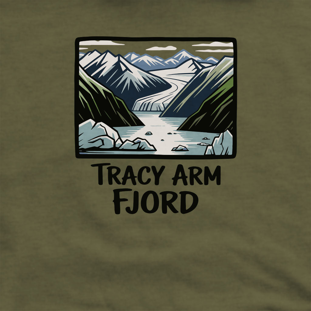 Tracy Arm Fjord Crewneck Sweatshirt Adventure and Outdoors Themed Sweatshirt