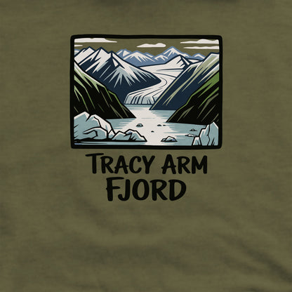 Tracy Arm Fjord Crewneck Sweatshirt Adventure and Outdoors Themed Sweatshirt