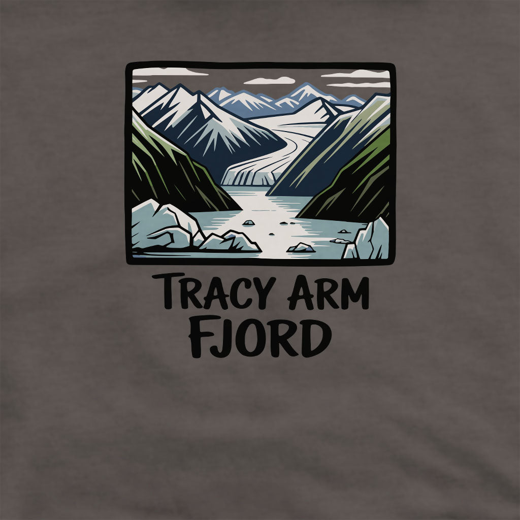 Tracy Arm Fjord Crewneck Sweatshirt Adventure and Outdoors Themed Sweatshirt