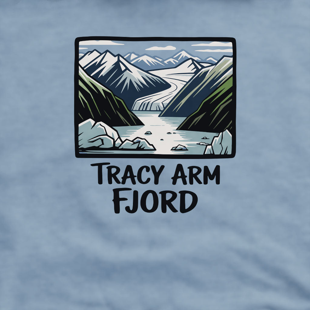 Tracy Arm Fjord Crewneck Sweatshirt Adventure and Outdoors Themed Sweatshirt