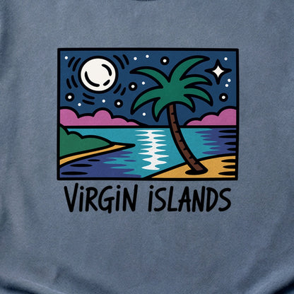Virgin Islands at Night Cotton T-Shirt