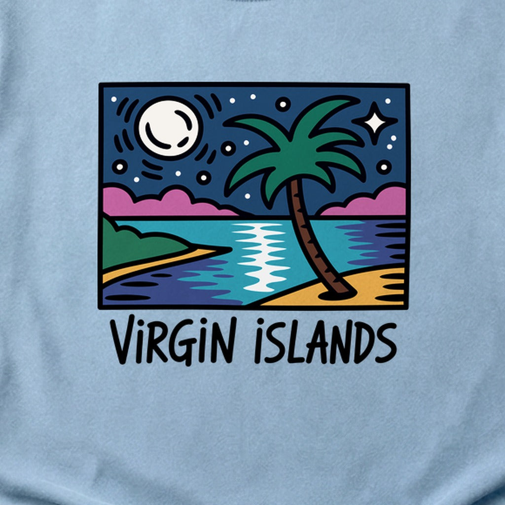 Virgin Islands at Night Cotton T-Shirt