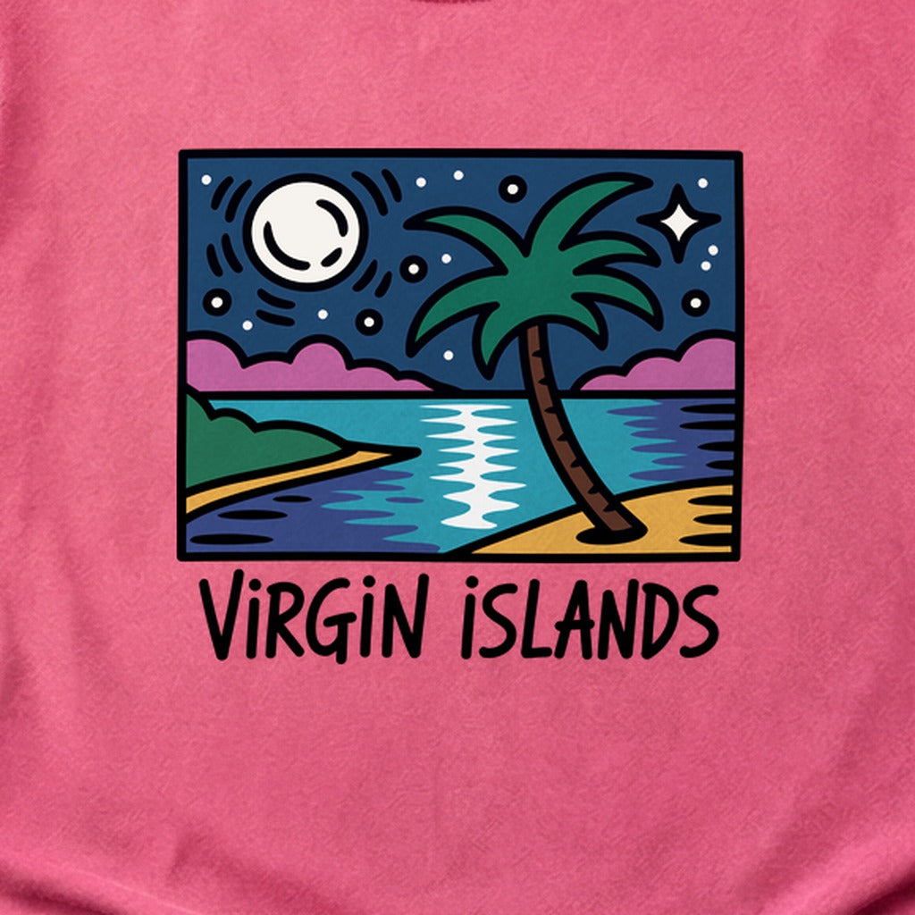 Virgin Islands at Night Cotton T-Shirt