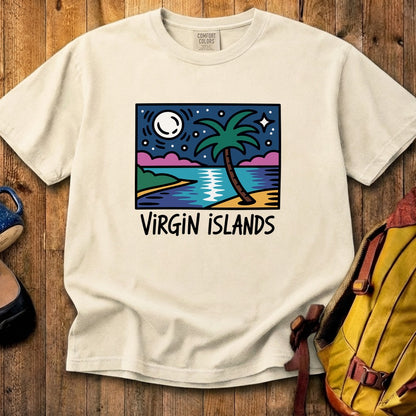 Virgin Islands at Night Cotton T-Shirt