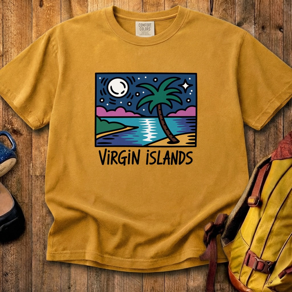 Virgin Islands at Night Cotton T-Shirt