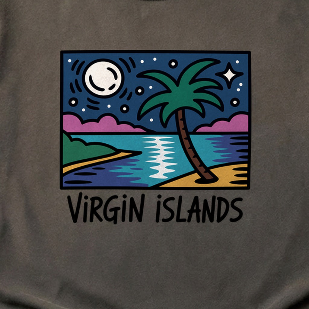 Virgin Islands at Night Cotton T-Shirt