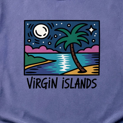 Virgin Islands at Night Cotton T-Shirt