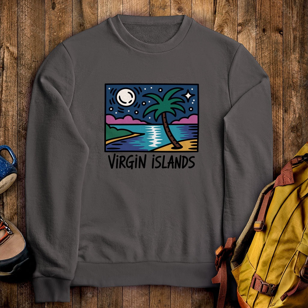 Virgin Islands at Night Crewneck Sweatshirt