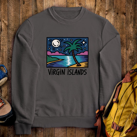 Virgin Islands at Night Crewneck Sweatshirt