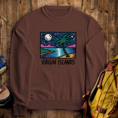 Virgin Islands at Night Crewneck Sweatshirt