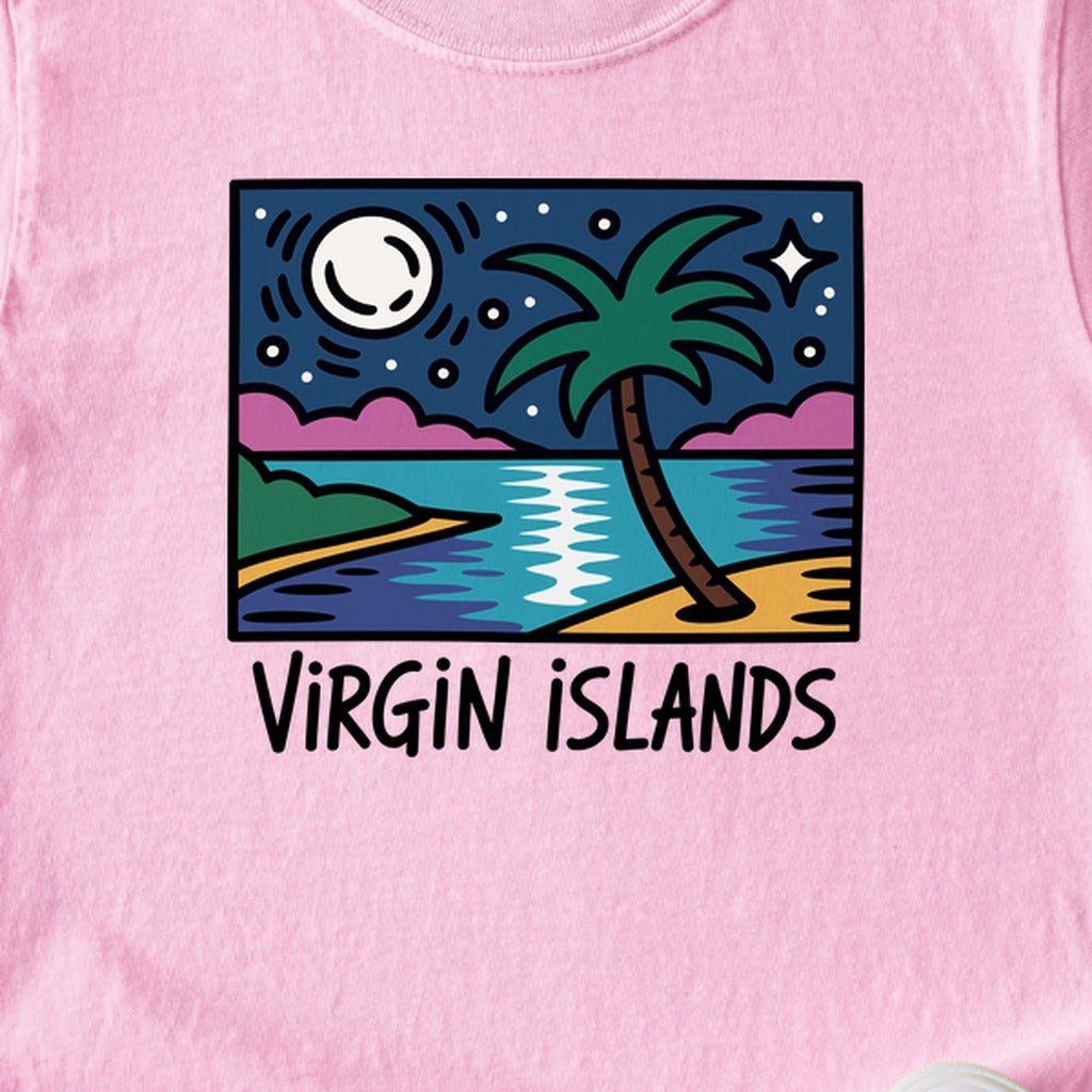 Virgin Islands at Night Kids Cotton T-Shirt