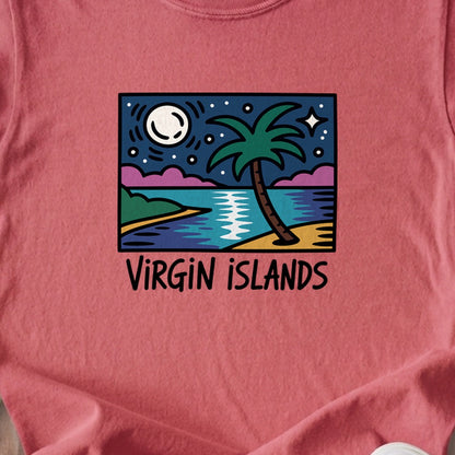 Virgin Islands at Night Kids Cotton T-Shirt