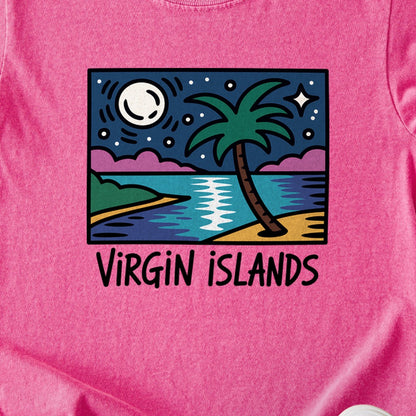 Virgin Islands at Night Kids Cotton T-Shirt