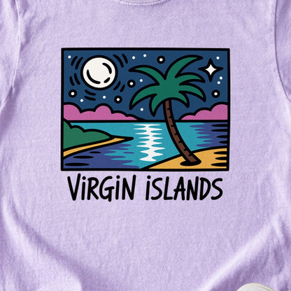 Virgin Islands at Night Kids Cotton T-Shirt