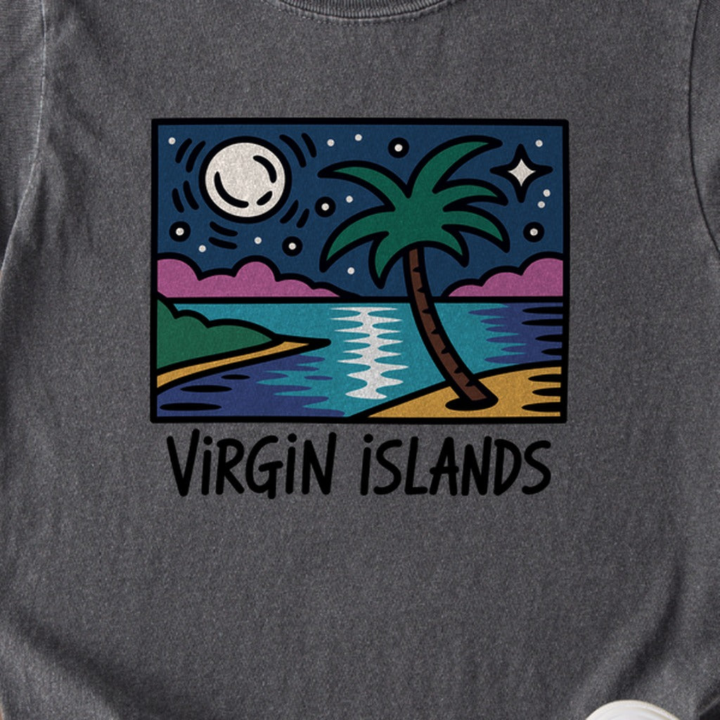 Virgin Islands at Night Kids Cotton T-Shirt