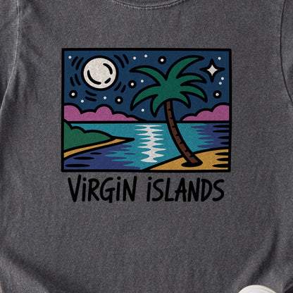 Virgin Islands at Night Kids Cotton T-Shirt