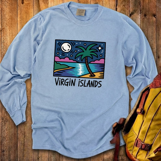 Virgin Islands at Night Premium Long Sleeve