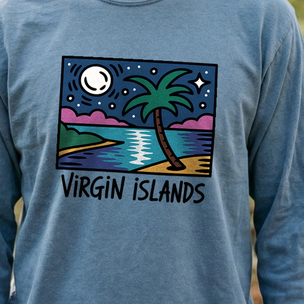 Virgin Islands at Night Premium Long Sleeve