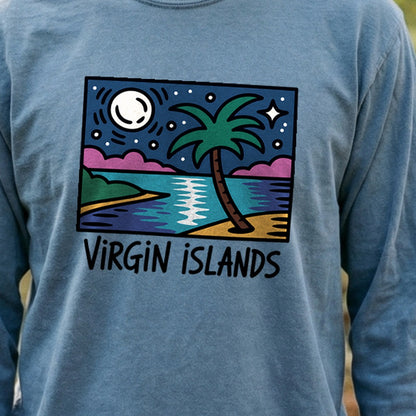 Virgin Islands at Night Premium Long Sleeve