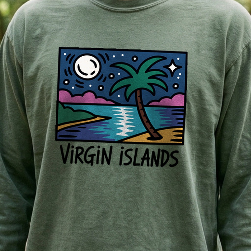 Virgin Islands at Night Premium Long Sleeve